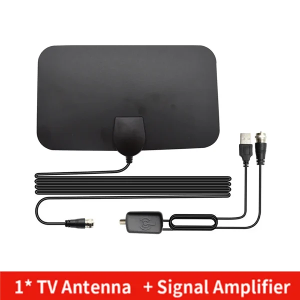 TV Antenna 4K 25DB High Gain HD TV DTV Box Digital EU Plug 3000 Miles Booster Active Indoor Aerial Flat Design - Image 7