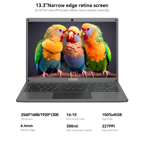 Adreamer LeoBook13 Laptop 8GB RAM 1TB SSD Notebook 13.3-inch 2560X1600 Resolution Computer Intel Celeron N4020 Ship From US - Image 2