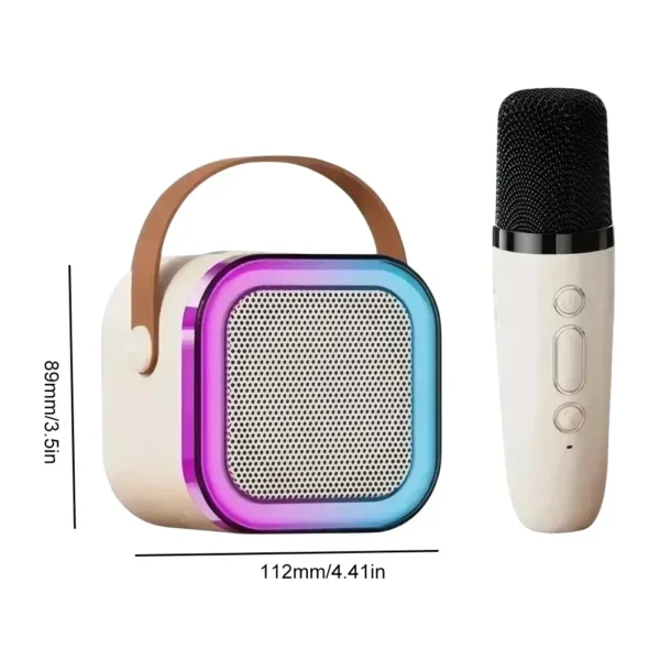 K12 Wireless Bluetooth Speaker Multifunction with 2 Microphone RGB Portable Music Player Karaoke Machine for Child Home Gift - Image 13