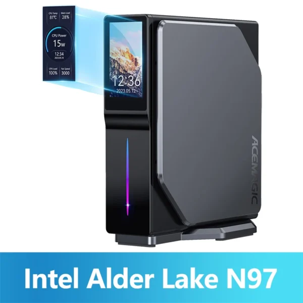 ACEMAGIC S1 Mini PC Gamer Windows 11 Intel 12th Alder Lake N100 DDR4 16GB 512GB WIFI5 ,Bluetooth 4.2 VGA Gaming Computer - Image 9