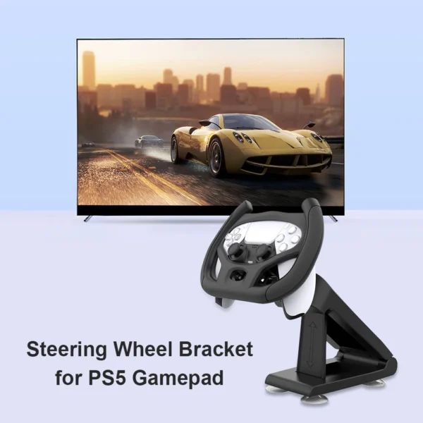 For PS5 Gaming Steering Wheel Multi Axis Steering Wheel Races Game Handle Holder with Bracket for Playstation 5 Game Accessories - Image 3