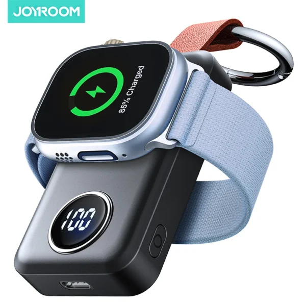 JOYROOM Portable 2000mAh Wireless Charger for Apple Watch Series 9/8/7/6/5/4/3/2/SE/UItra 2/Ultra Magnetic iWatch Power Bank - Image 8