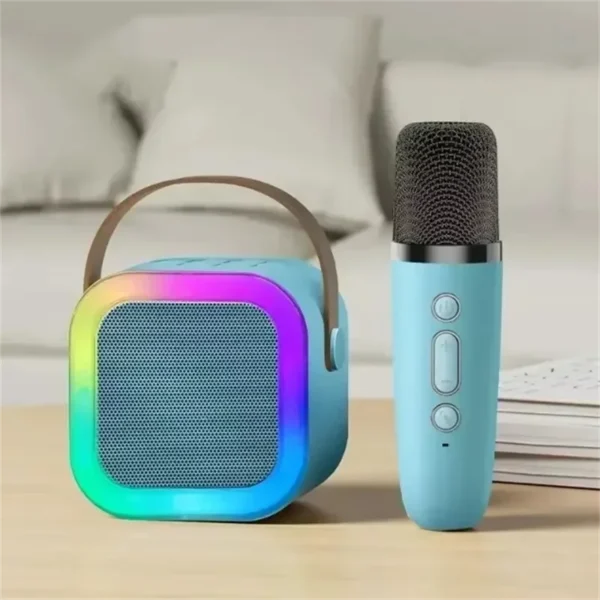 K12 Wireless Bluetooth Speaker Multifunction with 2 Microphone RGB Portable Music Player Karaoke Machine for Child Home Gift - Image 12