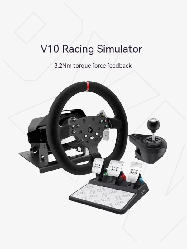 Pxn V10 Steering Wheel Gaming Controller Wired Force 900 Rotation Game Steering Wheel Original For Ps3/Ps4/Switch/Xbox Man Gifts - Image 2