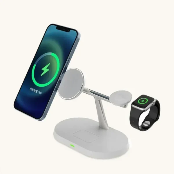 3 in 1 Wireless Charger for IPhone 15 14 13 12 Pro Max for Apple Watch 9 8 7 6 5 Airpods Pro 2 3 Fast Charging Station - Image 6