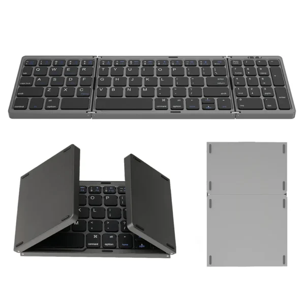 Beyour Folding Bluetooth Wireless Keyboard Numeric Keypad Number Pad B089 Foldable Portable Keyboard for Windows Android ios mac - Image 2