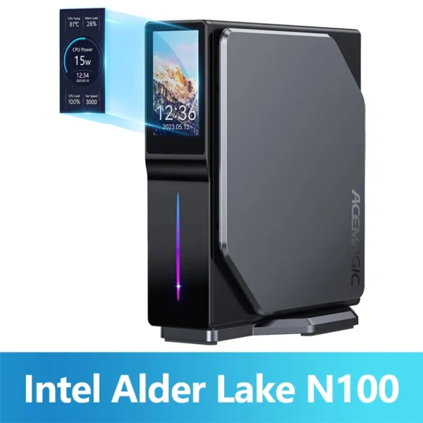 ACEMAGIC S1 Mini PC Gamer Windows 11 Intel 12th Alder Lake N100 DDR4 16GB 512GB WIFI5 ,Bluetooth 4.2 VGA Gaming Computer - Image 7