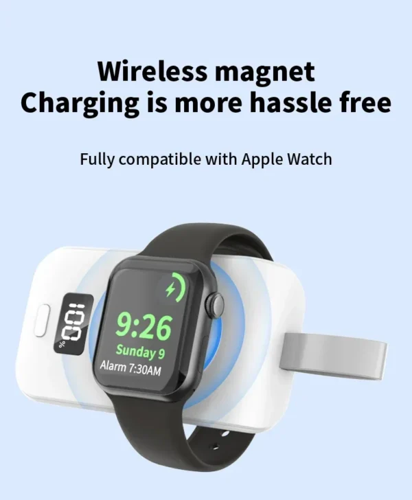 Portable Wireless Charger Power Bank For Apple Watch 8 7 6 5 4 3 SE Ultra for iWatch Magnetic charging station - Image 12