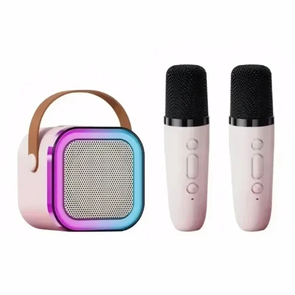 K12 Wireless Bluetooth Speaker Multifunction with 2 Microphone RGB Portable Music Player Karaoke Machine for Child Home Gift - Image 5