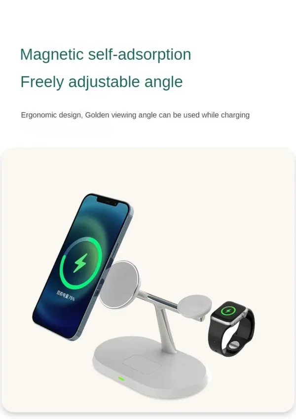 3 in 1 Wireless Charger for IPhone 15 14 13 12 Pro Max for Apple Watch 9 8 7 6 5 Airpods Pro 2 3 Fast Charging Station - Image 16