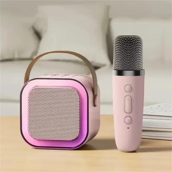 K12 Wireless Bluetooth Speaker Multifunction with 2 Microphone RGB Portable Music Player Karaoke Machine for Child Home Gift - Image 9