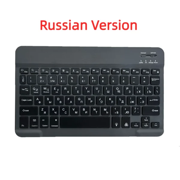 Mini Bluetooth Keyboard Wireless Keyboard Rechargeable Russian Spain Keyboards For IOS Android Windows 10 Inch For Phone Tablet - Image 9