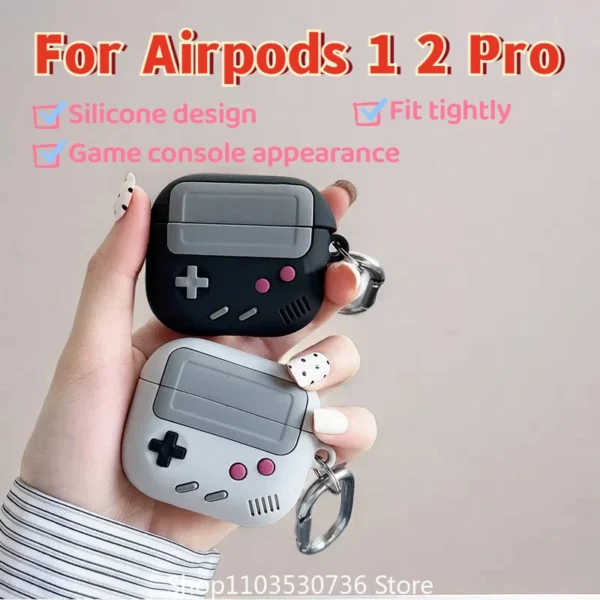 Case For AirPods Pro 2 3D Gamepad Gameboy Earphone Accessories Soft Protector Case Cover For AirPods 1/2/3