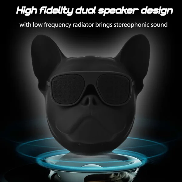 Portable Bluetooth Speaker Dog Shaped Stereo Subwoofer USB Wireless Loudspeaker With Radio Function - Image 6