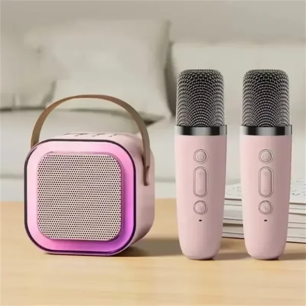 K12 Wireless Bluetooth Speaker Multifunction with 2 Microphone RGB Portable Music Player Karaoke Machine for Child Home Gift - Image 8