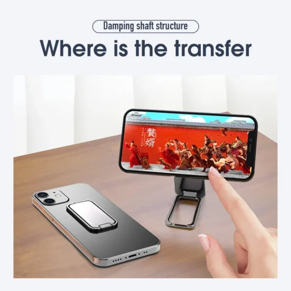 Foldable Mobile Phone Holder Ring Buckle Retractable Desktop CellPhone Stand Car Magnetic Bracket Office Accessories - Image 5