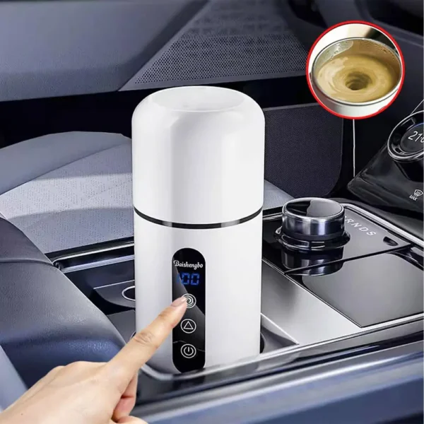 12V 24V Car Heating Cup Electric Kettle Stainless Steel Smart Temperature Control Touch LCD Display Travel Coffee Mug Warmer - Image 17