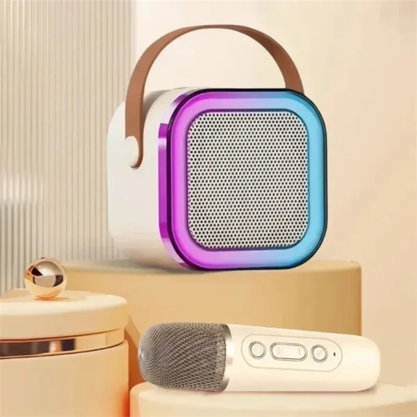 K12 Wireless Bluetooth Speaker Multifunction with 2 Microphone RGB Portable Music Player Karaoke Machine for Child Home Gift - Image 4